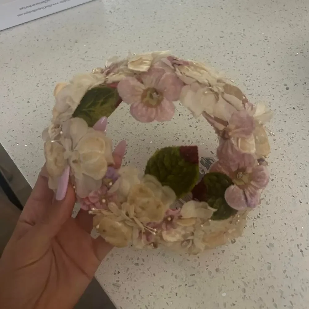 1940s original vintage floral headpiece